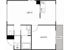 アークプラッツ 7階1LDKの間取り
