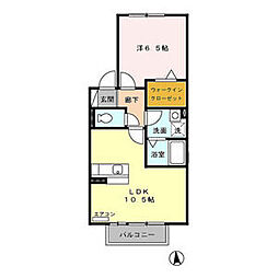間取図画像 1LDK