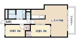 間取図画像 2LDK