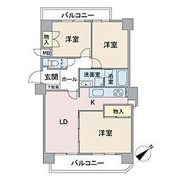 間取図画像 3LDK