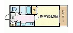 プレサンス栄メディパーク 5階1Kの間取り