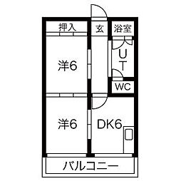 間取図画像 2DK