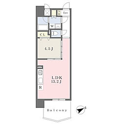 ｔｈｅ　ｇｌａｓｓｅｓ 10階1LDKの間取り