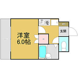 セントラルハイツ中野本町 5階1Kの間取り