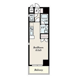 LUMINOUS東別院(旧S-FORT東別院) 10階ワンルームの間取り