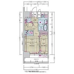 プレサンス上前津ディアシス 14階1LDKの間取り