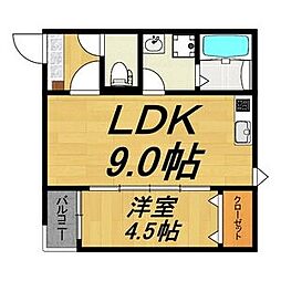 間取図画像 1LDK