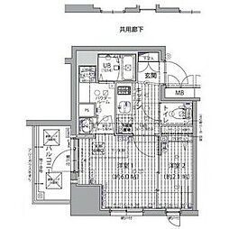 エスリード上前津セレーノ 14階2Kの間取り