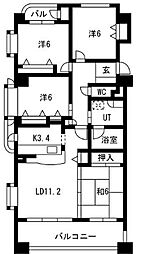 モアグレース比良 4階4LDKの間取り