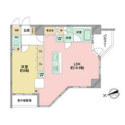 間取図画像 1LDK