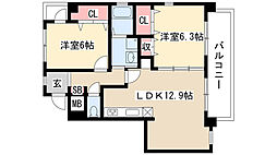 SARENTO’S 3階2LDKの間取り