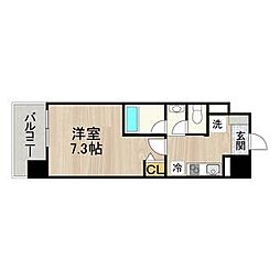 CITY SPIRE 名古屋本陣 8階1Kの間取り