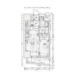 エステムコート名古屋上前津 共益費無料キャンペーン中 1DKの間取図画像