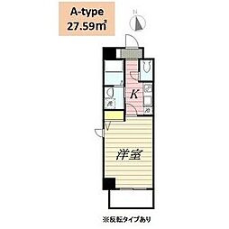 HF丸の内レジデンス 10階1Kの間取り