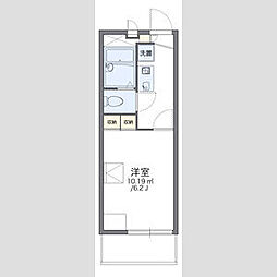 レオパレス荒崎 1階1Kの間取り