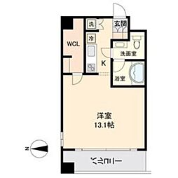 エルブ浄心 ワンルームの間取図画像