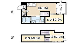ヴィラ・フェリシアス大曽根 1DKの間取図画像
