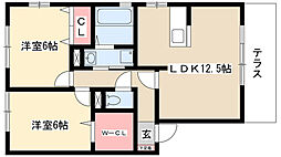間取図画像 2LDK