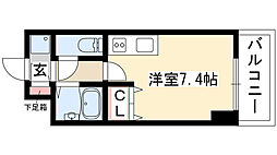 RIDGE堀田(旧スペーシア堀田) 9階1Kの間取り
