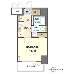 SHOKEN　Residence名古屋NORTH 10階1Kの間取り