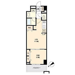 グランルクレ新栄イースト 6階1LDKの間取り