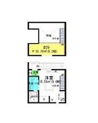 ACCOMMO岩塚(アコモ岩塚) 2階ワンルームの間取り