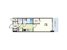 エスリード金山ル・グラン 13階1Kの間取り