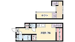 RadIAnce神宮前(レイディエンス神宮前) 1階ワンルームの間取り