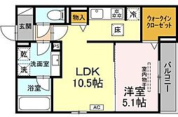 D-ASTRO 1階1LDKの間取り