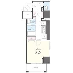 セイワパレス丸の内駅前 2階1Kの間取り