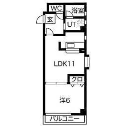 間取図画像 1LDK