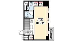 KDXレジデンス東桜I 14階ワンルームの間取り