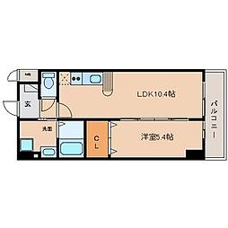マイアトリア栄 2階1LDKの間取り