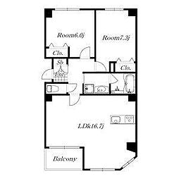 間取図画像 2LDK
