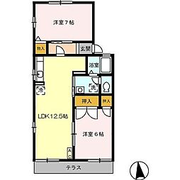 間取図画像 2LDK