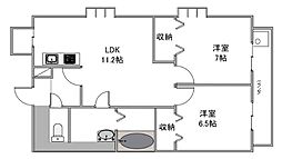 間取図画像 2LDK