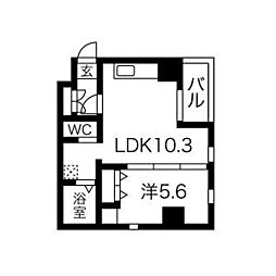 間取図画像 1LDK