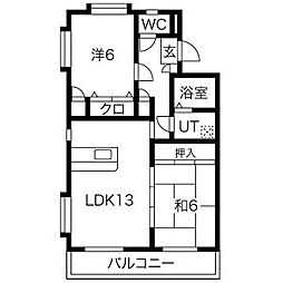 間取図画像 2LDK