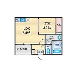 間取図画像 1LDK
