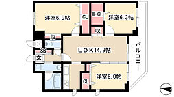間取図画像 3LDK