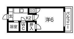 間取図画像 1K
