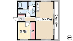 間取図画像 1LDK