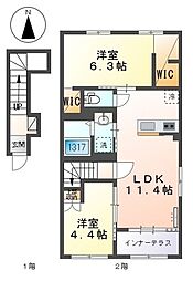 仮)中川区新家1丁目新築アパート 2階/203