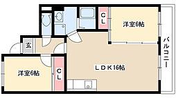 間取図画像 2LDK
