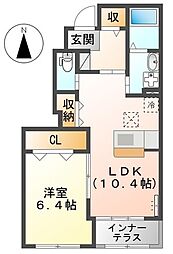 間取図画像 1LDK