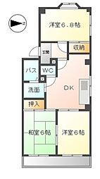 ハイツ株山 2階/201