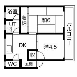 間取図画像 2DK