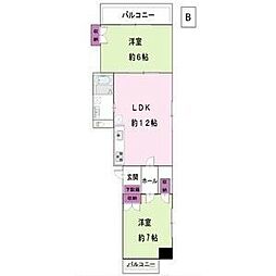 ベルシェ橘 4階/4B