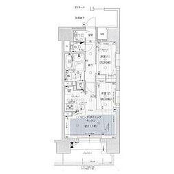 プレサンスロジェ千種内山 2LDKの間取図画像