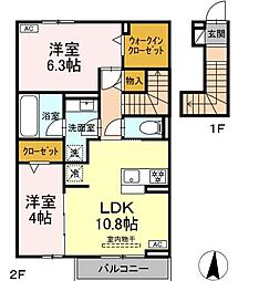 間取図画像 2LDK
